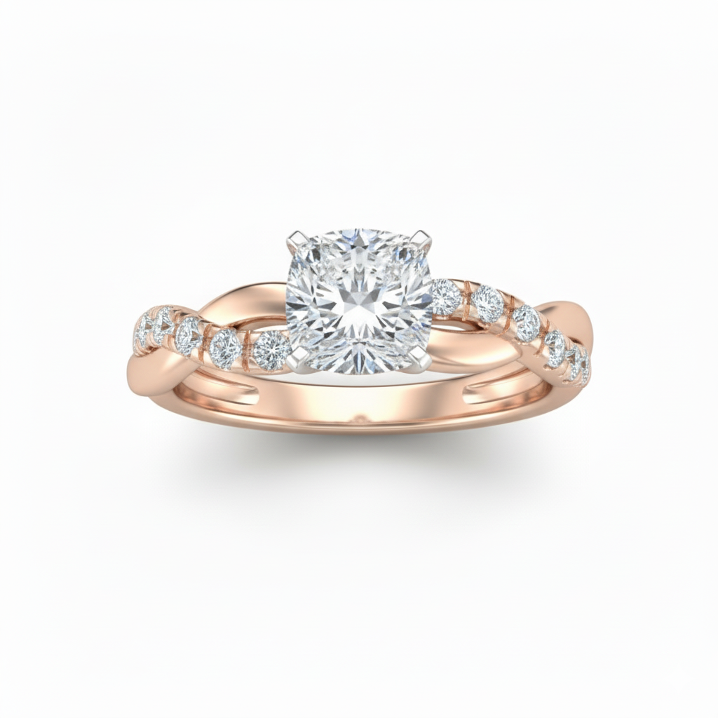 Twist Diamond Ring